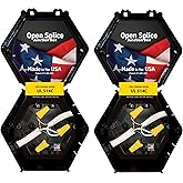 Open Splice Junction Box 2-Pack | UL 514C | One-Piece Polycarbonate Box, Code-Approved, Durable DIY Electrical Splice Enclosure in Black | Fast Installation for Safe Wiring Connections