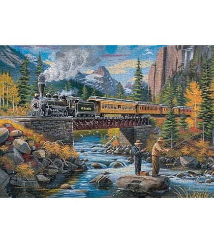 Amazon.com: Jigsaw Puzzles 1000 Pieces for Adults - Train