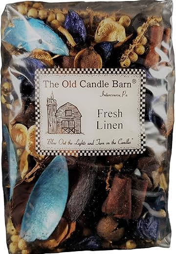 フレッシュリネンPotpourri – Perfect for春、夏、秋、冬が装飾またはボウルフィラー