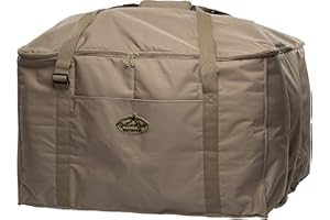Rig'Em Right 12-Slot Brown Waterfowl Deluxe Decoy Bag with Padded Protection and Large Bottom Drains