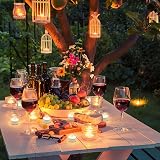 VETOUR LED Tea Lights Candles 24 Pack Warm Yellow Flickering Battery Operated view 4