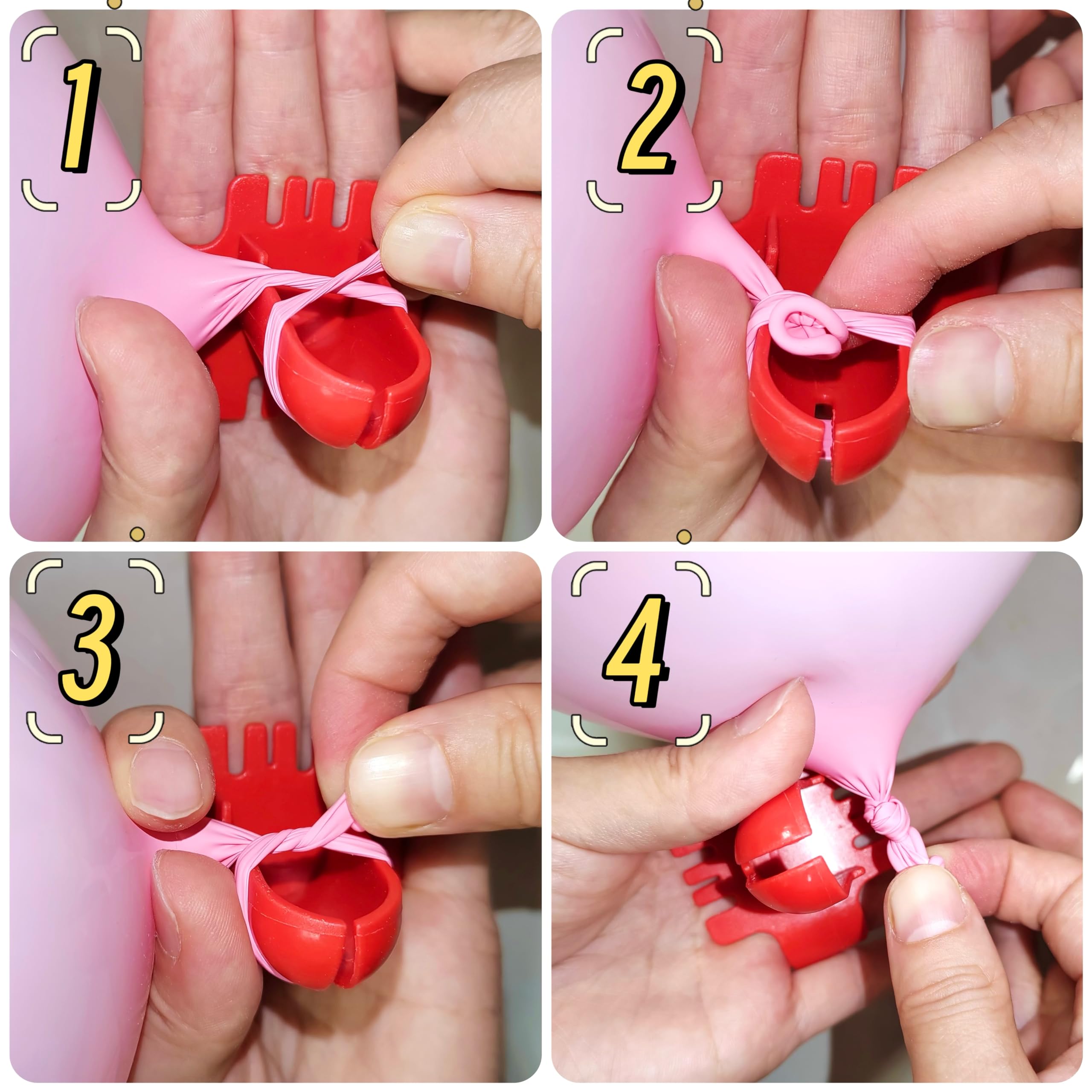 LTHYHJ 80 Balloon Clips and 100 Dots Glue Points and a Tie, Connector, for wedding, parties, etc. Arch tool