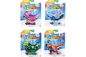 Hot Wheels Toy Car, 1:64 Scale Color Shifters Vehicle with Repeat Color Change in Icy Cold or Very Warm Water (Styles May Var
