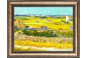 Dimensean Stamped Cross Stitch Kits Full Range of Embroidery Patterns Starter Kits for Beginners Adult or Kids DIY Cross Stitches Needlepoint Kits 11CT- (Van Gogh Harvest 15.7x21.3 inch)