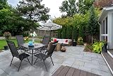 PHI VILLA 4 Seater Garden Table and Chairs Set Black 94x94cm view 5