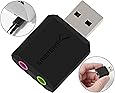 Sabrent USB External Stereo Sound Adapter for Windows and Mac. Plug and Play No Drivers Needed. (AU-MMSA)