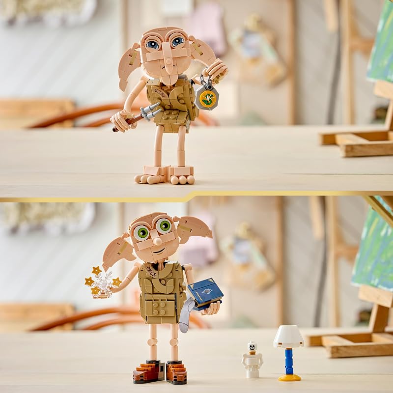 Harry Potter 2 in 1 Dobby l'Elfo Libero Giocattolo - Modello Trasformabile in Kreacher - Decorazione per Cameretta Fai da Te - Regalo per Bambine e Bambini da 8 Anni in su e per i Fan - 76469 — foto 5 di 8