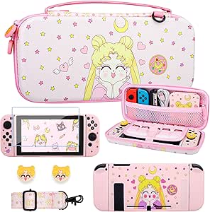 Amazon.com: FUNDIARY Anime Girl Carrying Case for Nintendo Switch, Cute ...
