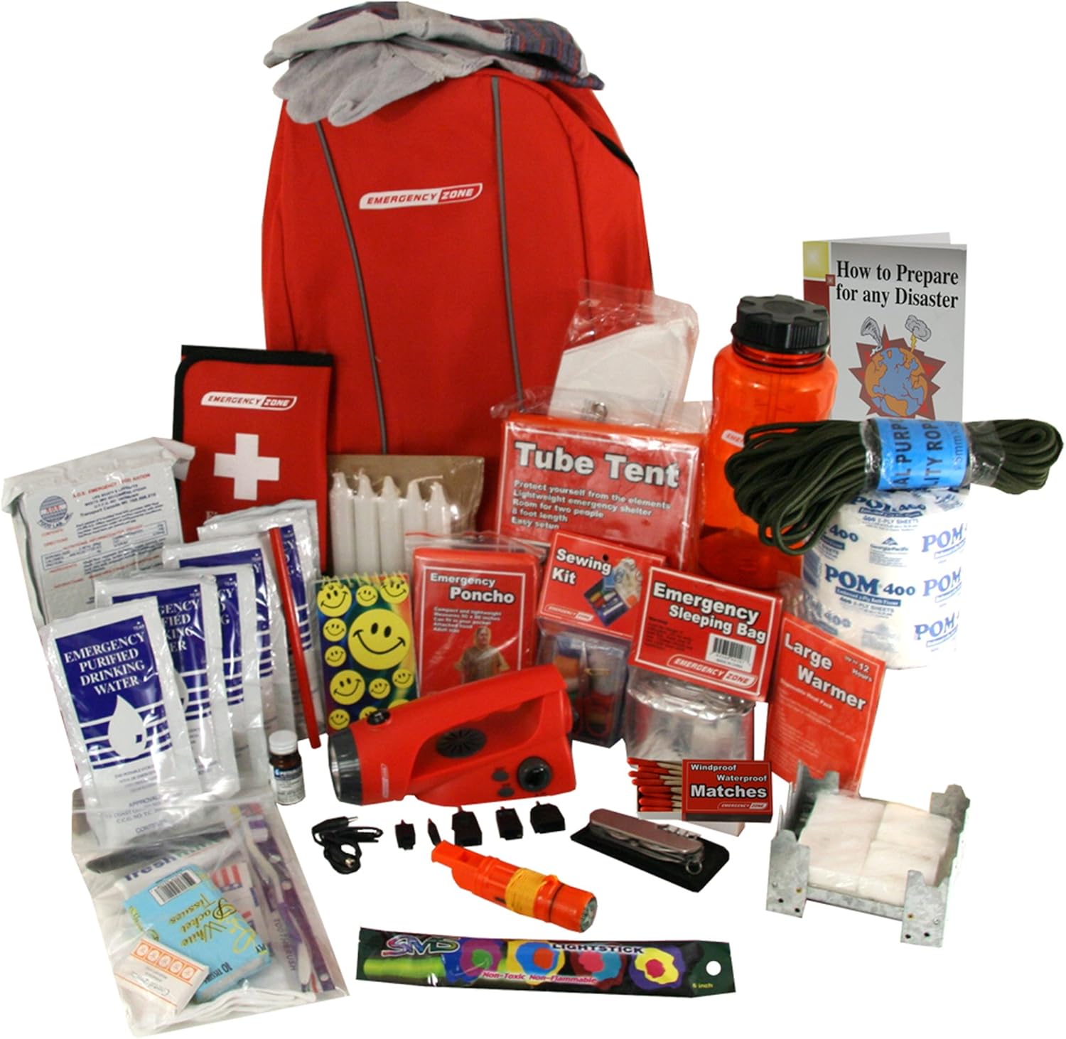 Emergency Zone Survival Kit for 1 Person Camping First
