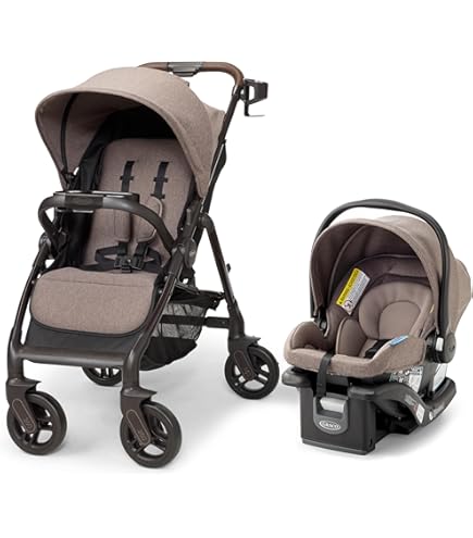 Amazon.com : Graco Fastaction Fold Click Connect Travel System Stroller,  Finley, One Size : Baby