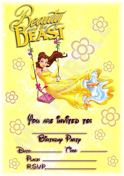 Disney La Bella E La Bestia Belle Swinging Ritratto