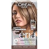 L'Oreal Paris Feria Multi-Faceted Shimmering Permanent Hair Color, B61 Downtown Brown (Hi-Lift Cool Brown), 1 Hair Dye Kit