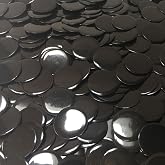 MR CHIPS Plastic Bingo Chips for Games 500 Count Bag - Solid and Transparent Colors Counting Black 3/4 Inch