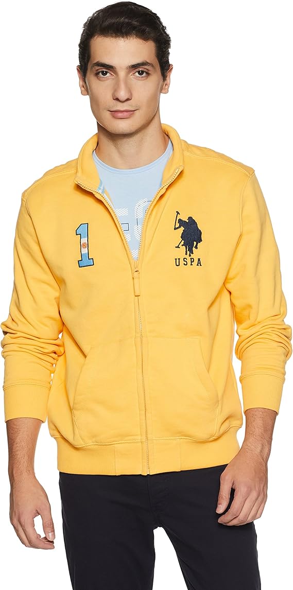 Buy U.S. Polo Assn. Men's Cotton Sweatshirt (8907259128726_USSS0482_3XL_USPA Yellow) at Amazon.in