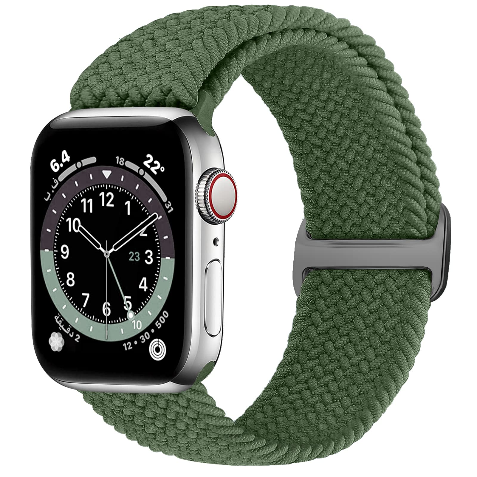 YCHDDER Braided Straps Compatible with Apple Watch 38mm 40mm 41mm 42mm 44mm 45mm 46mm 49mm,Adjustable Elastic Replacement Wristband for iWatch Series 11 10 9 8 7 6 5 4 3 SE Ultra 3 2 1 for Women Men