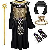 HADOLLWELL Egypt Cleopatra Costume for Kids Girls Egyptian Queen Kit Halloween Cosplay