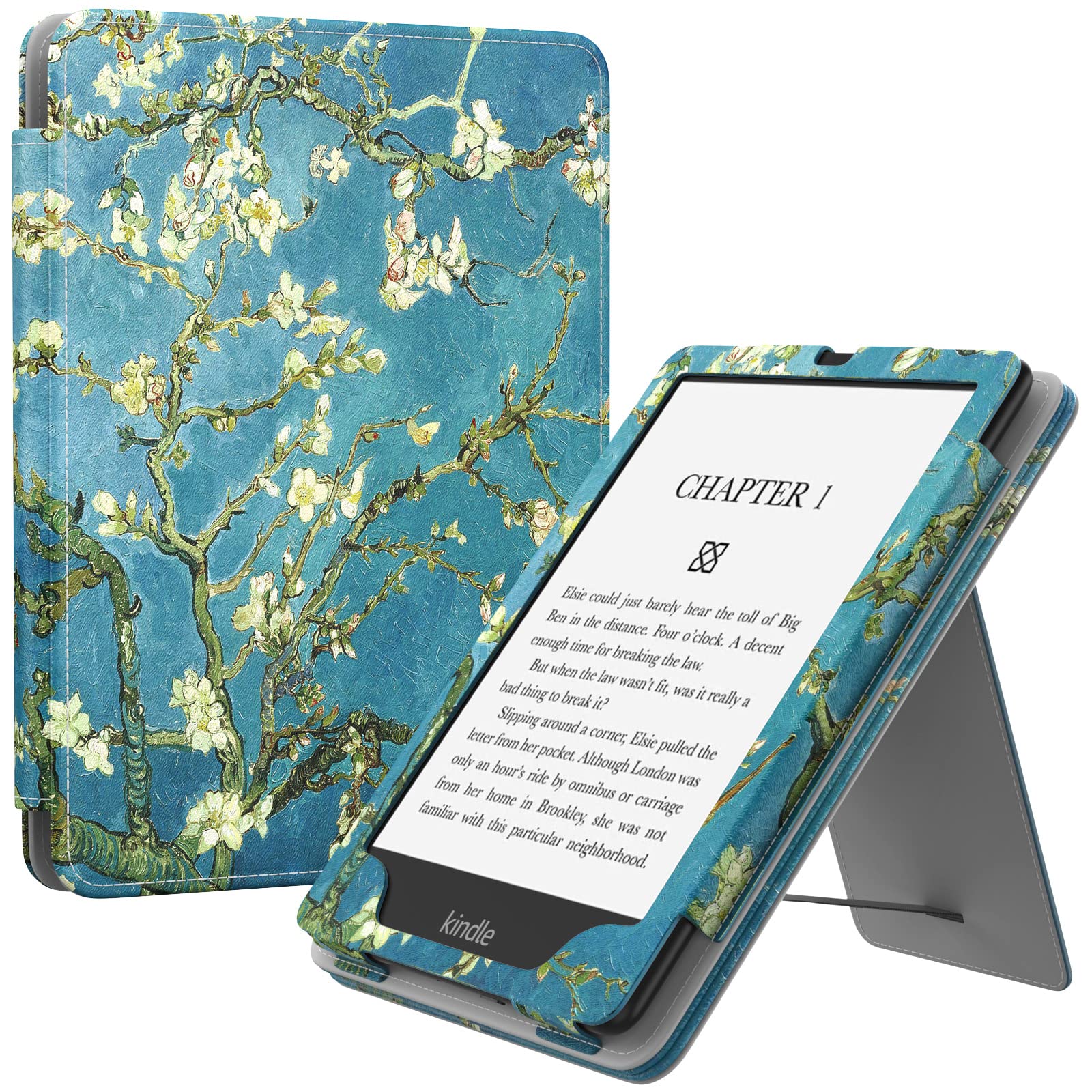 MoKo Case for 7"/6.8" Kindle Paperwhite(12th/11th Generation-2024/2021) and Kindle Colorsoft Signature Edition,Slim PU Shell Cover Case with Auto-Wake/Sleep for Paperwhite 2024 E-Reader,Apricot — image 1