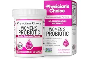 Physician's Choice Probiotics for Women - PH Balance, Digestive, UT, & Feminine Health - 50 Billion CFU - 6 Unique Strains fo