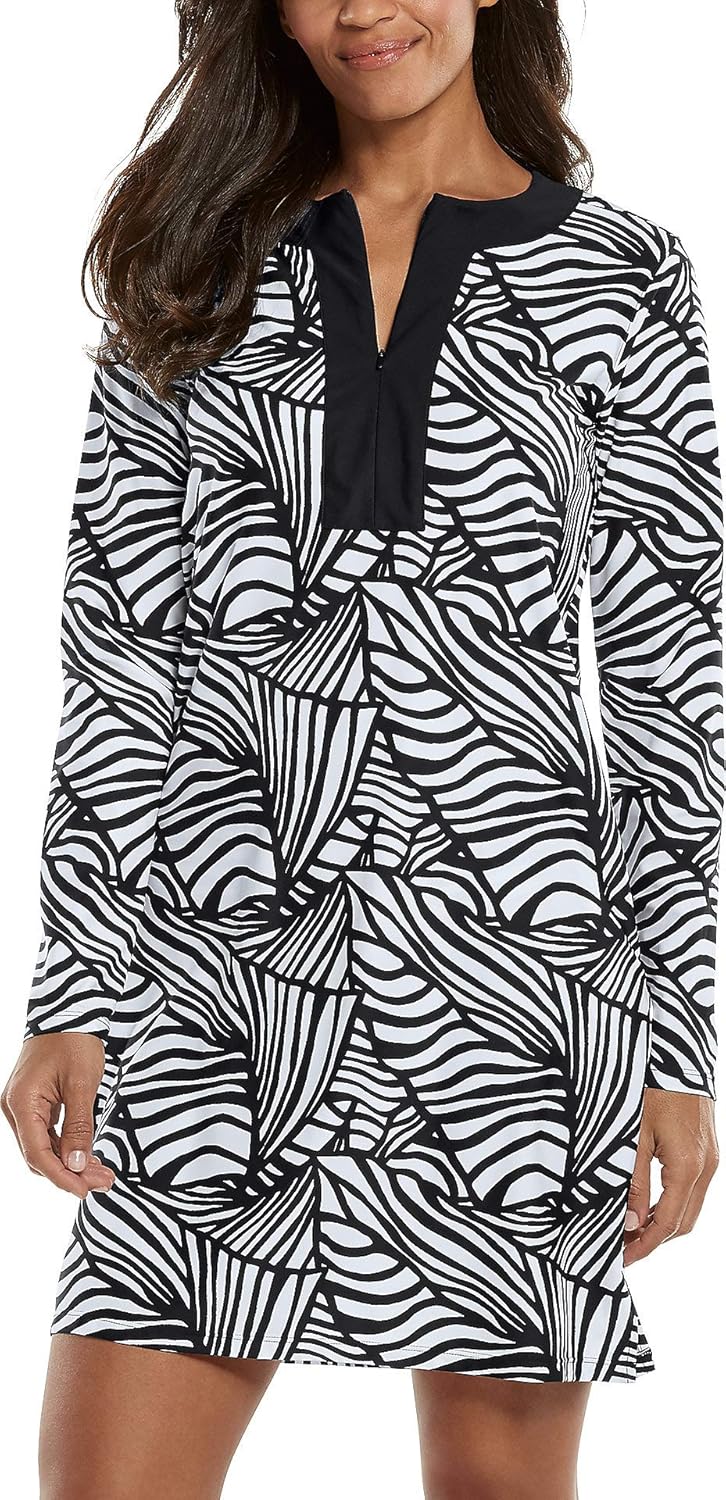 Coolibar UPF 50+ Women's Shoreside Swim CoverUp Dress Sun Protective