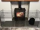 FYLO Extendable Fireguard Folding Safety Guard Black 46cm Depth 66cm H view 8