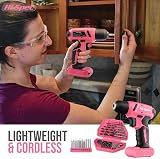 Hi-Spec 57pc Pink Tool Kit with Drill 8V USB Cordless Screwdriver Bits view 4
