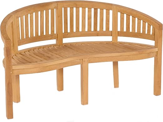 Amazon De Sonnenpartner Gartenbank Castle Garden Sitzbank Nierenbank Aus Teakholz 80050015