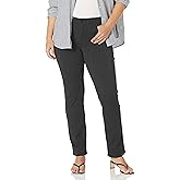 NYDJ Womens Plus Size Ponte Marilyn Straight Leg Pant