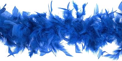 Trimits Royal Blue Marabou Feather Boa 1.8m x 12cm Fancy Dress