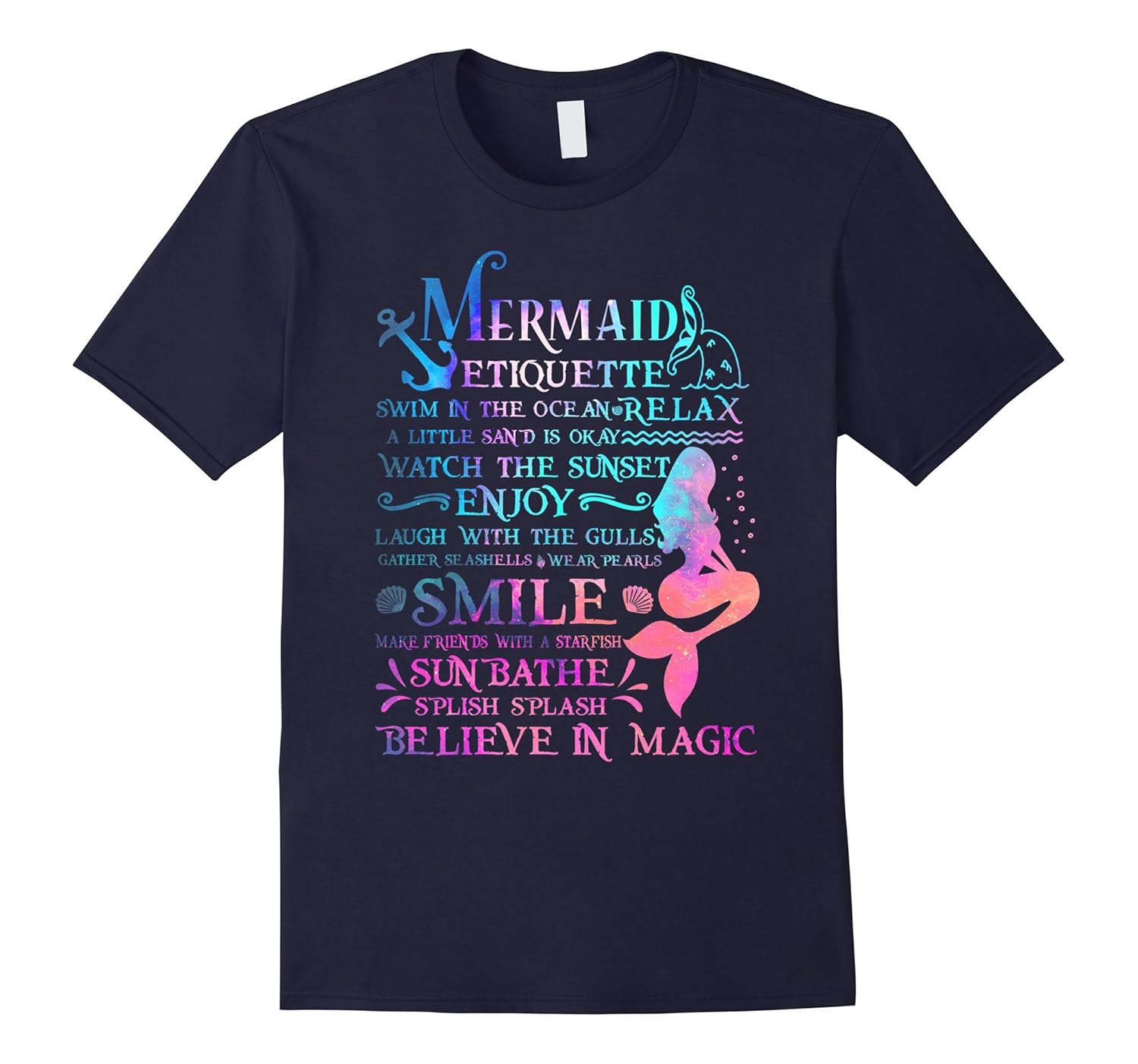 Mermaid Etiquette of Lieve in Magic Shirt-Rose