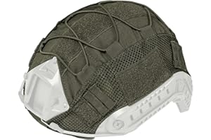 ATAIRSOFT Tactical Helmet Cover 500D Nylon Helmet Cloth for BJ/PJ/MH Airsoft Paintball Fast Bump Helmet in Size M/L/XL - Without Helmet