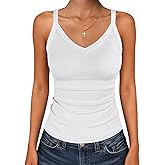 ANRABESS V Neck Tank Tops for Women Ribbed Knit Camisole 2026 Summer Casual Sleeveless Slim Fitted Basic Cami Shirts Clothes