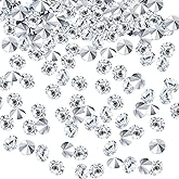 10000 Clear Wedding Table Scatter Confetti Crystals Acrylic Diamonds Rhinestones for Table Centerpiece Decorations Wedding Decorations Bridal Shower Decorations Vase Beads (Silver, 4 MM)