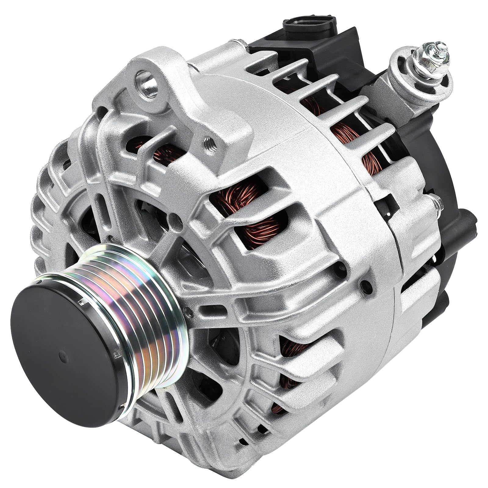 Photo 1 of 11258N Alternator Fit for 2007-2012 Nissan Altima, 2007 2008 2009 2010 2011 2012 Sentra, 2011-2013 Rogue, 2014 2015 Rogue Select L4, Alternator 12V 110Amp 6-Groove, TG12C032 23100-JA02A