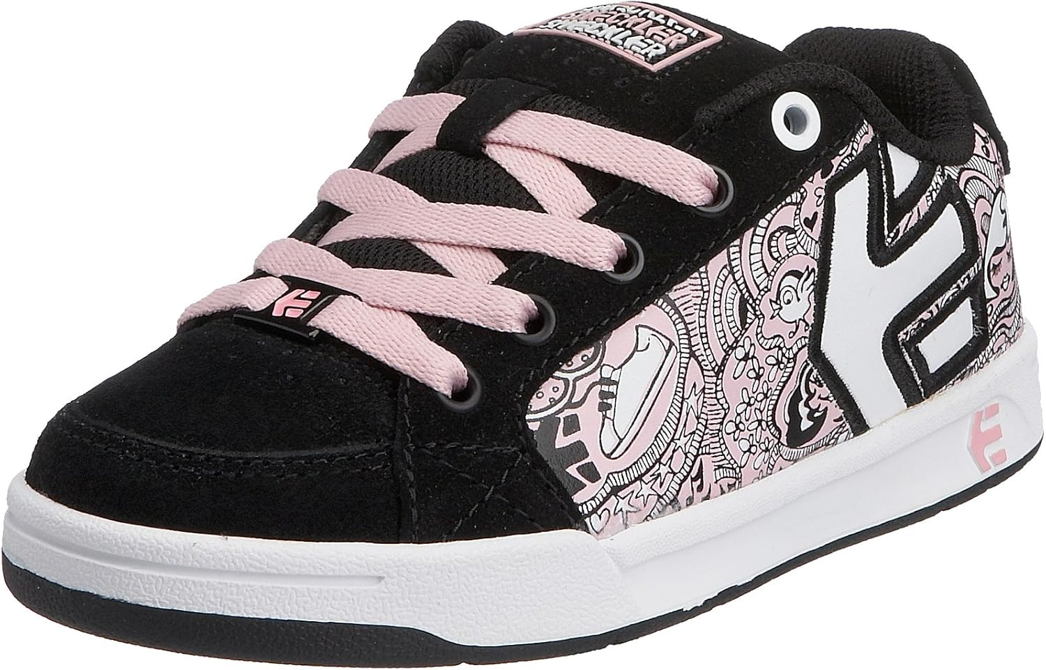 black and pink etnies