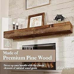 Avana Fireplace Mantel - Wall-Mounted Mantles for