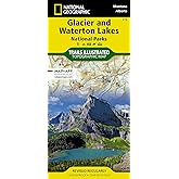 Glacier and Waterton Lakes National Parks Map (National Geographic Trails Illustrated Map, 215)