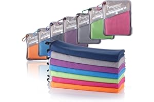 SYOURSELF Microfiber Camping Towel, Quick Dry Towel, Soft Absorbent Compact Travel Gym Workout Sweat Towel for Beach Yoga Swim Travel Camping Hiking Backpack Essentials (M:40"x20")