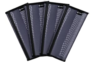 Gydoty Horse Fly Boots for Pony - Upgrade Mesh Mini Donkey Leg Fly Protection with Leather Frame, Horse Leggins Fly Boots Set of 4(Small, Blue)