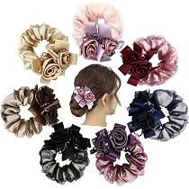 Amazon.com : inSowni 7 Pack Sparkly Crystals Pearls Rose Flower ...