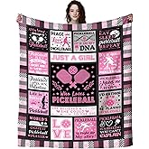 MOUND BOOM Pickleball Blanket Gifts for Women Kids Girls,Pickleballs Accessories Decor Sports Theme Throw Blankets,Unique Pickleball Gifts for Pickleballs Lovers Players Team 50"x40"