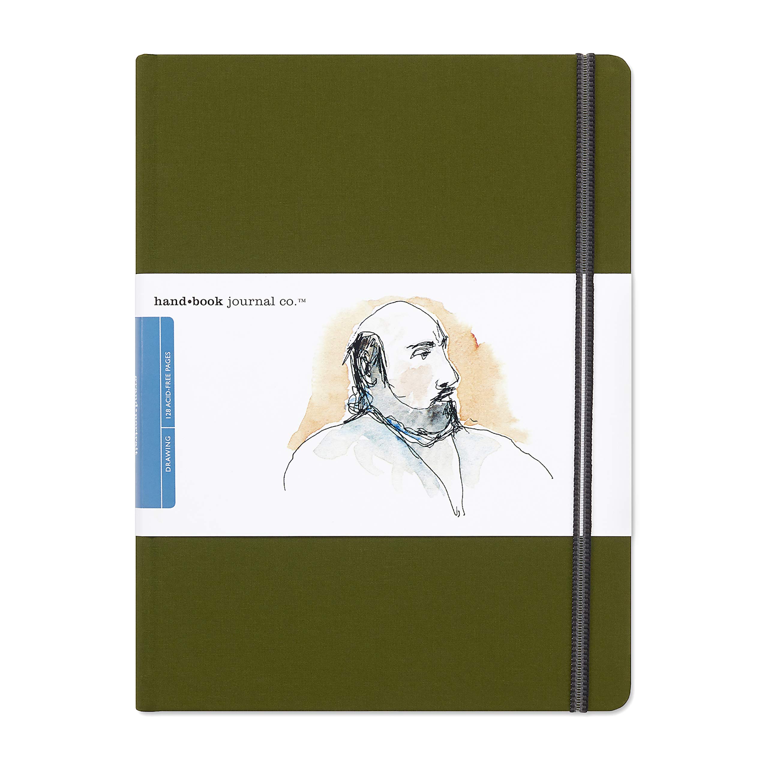 Speedball Drawing Journal Book 10.5 x 8.25 Large Portrait Cadmium Green, Art Sketch Paper For Pen, Ink, Pencil, Markers, For Adult, Kid