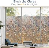 rabbitgoo Rainbow Window Film Privacy Film for Glass 60x200cm Static Cling view 4