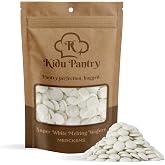 Merckens Chocolate Melting Wafers Bulk Bag Perfect For Dipping, Deserts, Baking And More (Super White, 1 Pound)