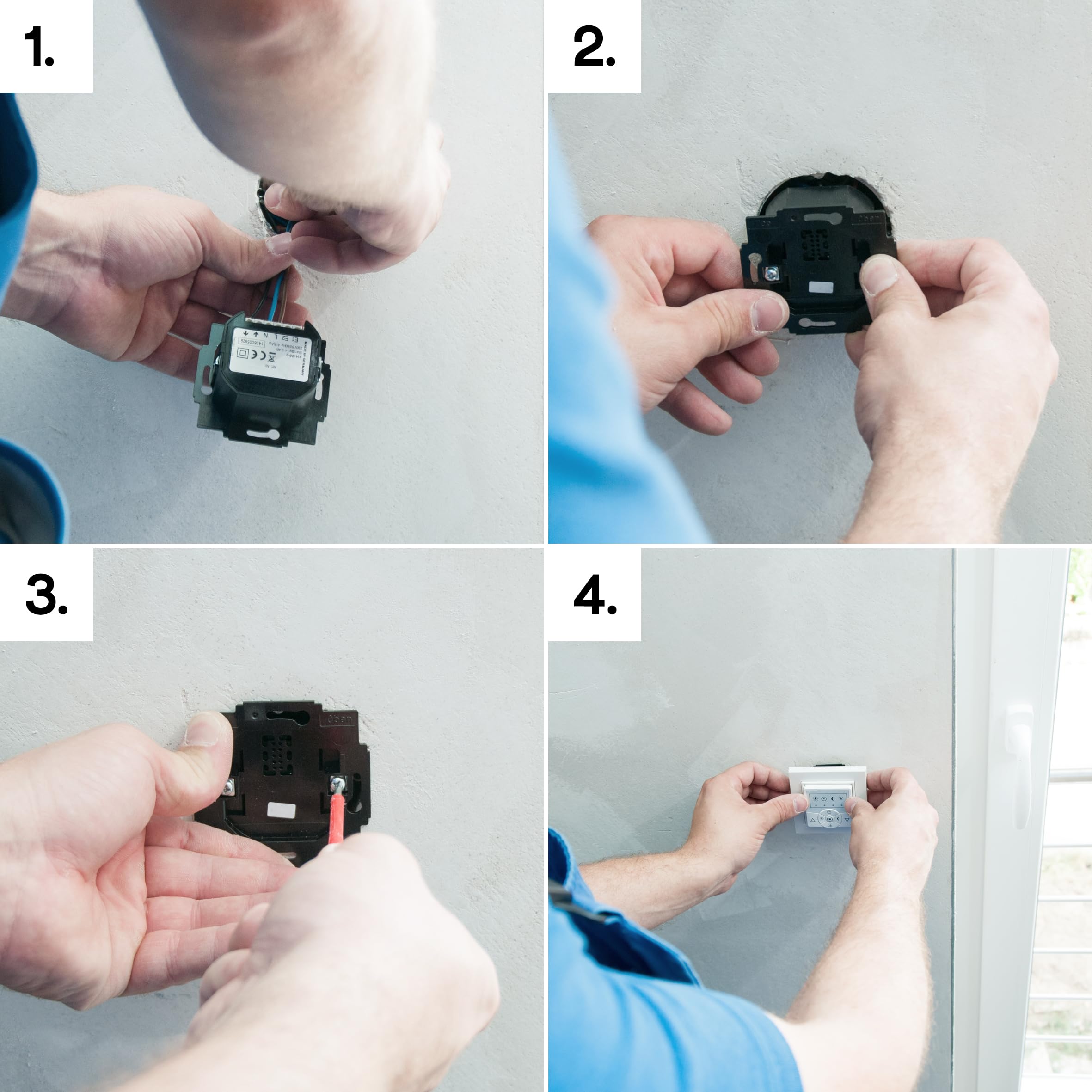 HOMEPILOT Zeitschaltuhr premium smart | Smart-Home Rolladenschalter programmierbar inkl. Display & Astrofunktion für Rolladen, Markise, Raffstore | App, Alexa etc. via Gateway möglich, Weiß 3