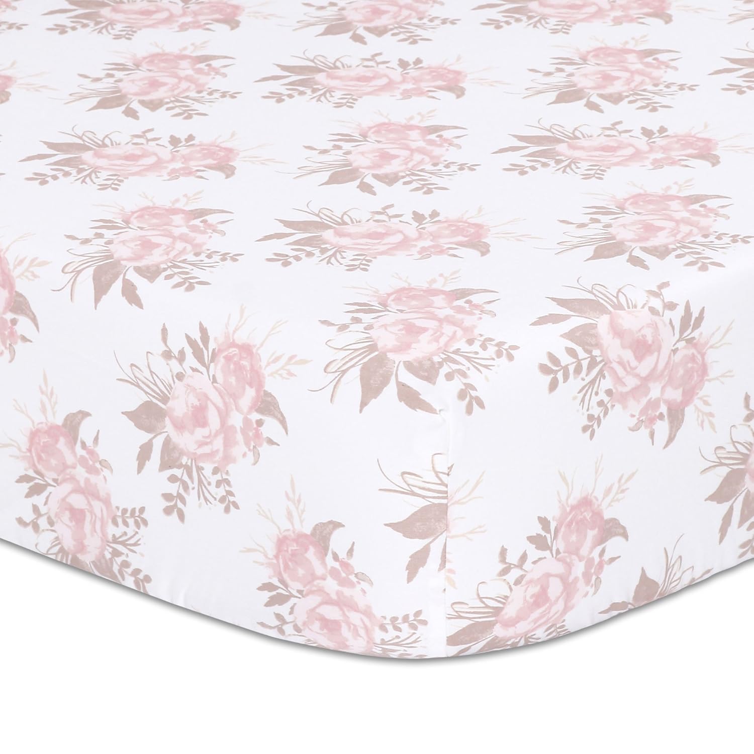 dusty rose crib sheet