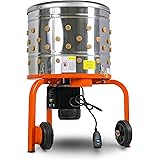 SuperHandy Chicken Plucker De-Feather Remover Poultry and Fowl Food Processor Electric Stainless Steel Heavy Duty 1HP 120VAC 