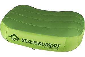 Sea to Summit Aeros Premium Inflatable Travel Pillow, Large (16.5 x 11), Lime