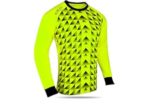 Kalci Soccer Goalkeeper Jersey | Elbow Padded Goalkeeper Shirt Adult/Youth | Long Sleeve Goalie Jersey for Men/Women/Boys