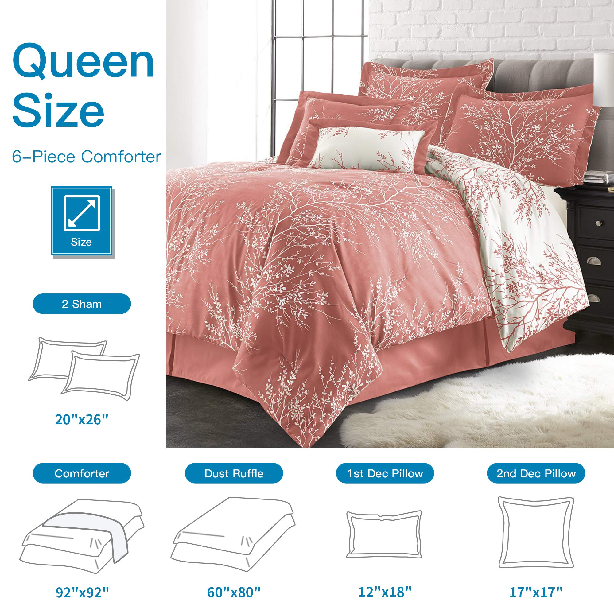 Spirit Linen Warm and Cozy Comforter Set Platinum Bedding Collection