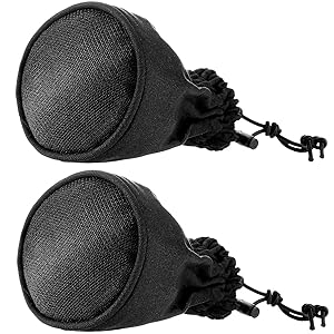 2 Pieces Mesh Hair Dryer Diffuser Universal Hair Dryer Sock Diffuser Hairdressing Foldable Canvas Travel Wind Blower Attachment Cover for All Blow Dryers Tool